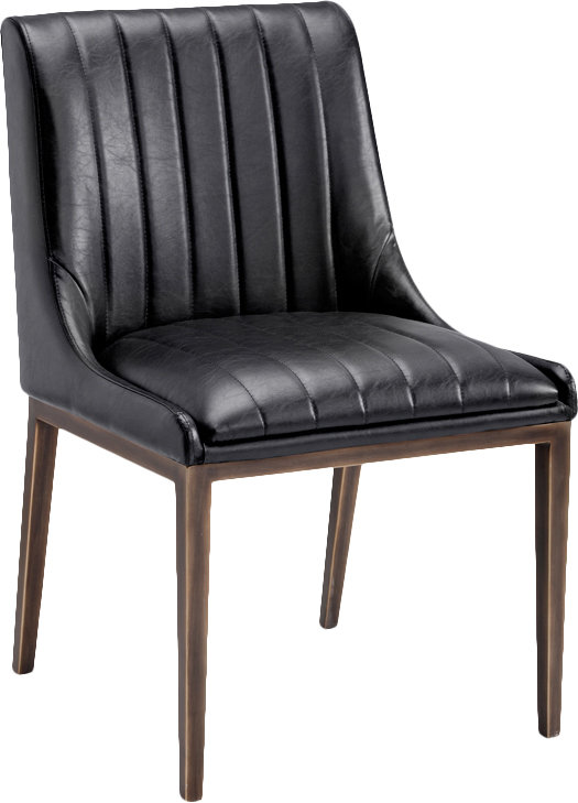 Spiva Upholstered Dining Chair, Vintage Black
