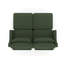 Canapé 2 places en tissu de chenille avec 2 repose-pieds et 2 coussins lombaires-1717753912