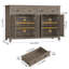 Buffet moderne 55,1 po Zosia, armoires de rangement crédence, tablettes réglables-1794634072