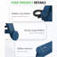Chaise longue de patio avec dossier inclinable-129427514