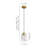  Dansby 1 - Light Modern 5.1" Ribbed Glass Pendant Light for Dining Room-233038706-233038704