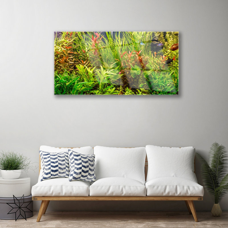 Plants - No Frame Print on Glass