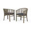 Chaise de patio en acacia avec coussin-1594772694