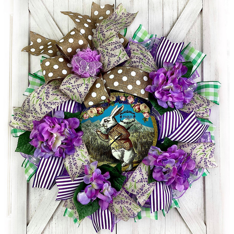 Faux Hydrangea 18'' Wreath