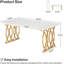 Metal Base Dining Table