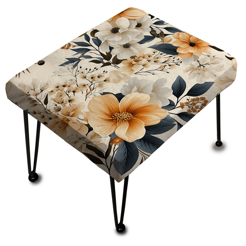 Rustic Floral Warmth Brilliance II - Repose-pieds rectangulaire floral