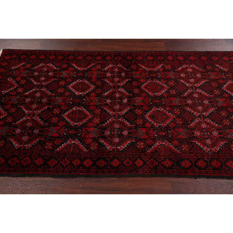One-of-a-Kind 3'3" X 6'0" New Age Wool Area Rug in
