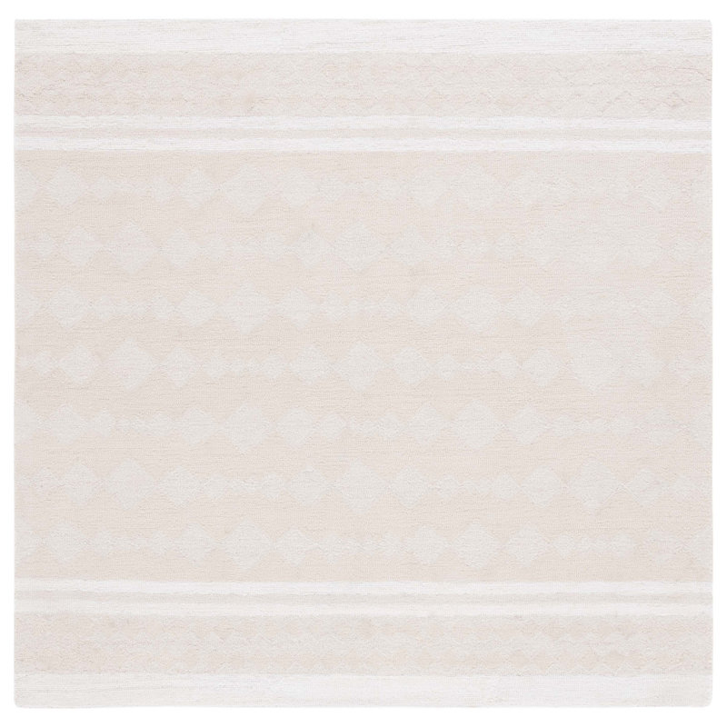 Kairos Hand Tufted Performance Geometric Rug, Square 6'