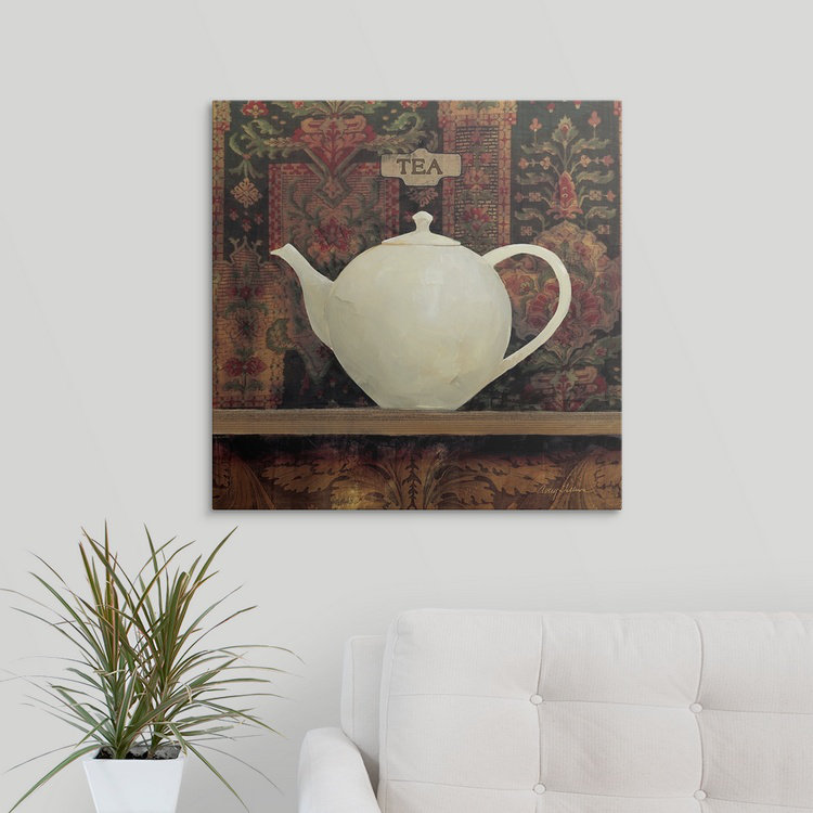 « ii » avery tillmon, impression Ornamental Teapot, H 35 po x l 35 po x P 1,5 po, Toile