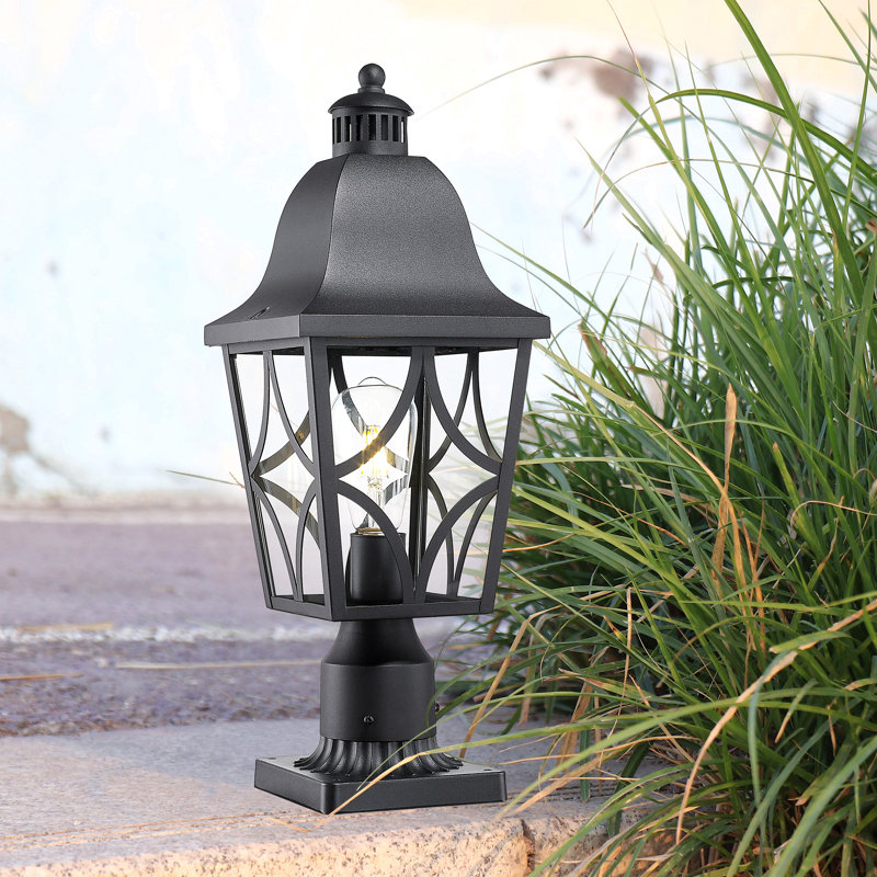 Outdoor Post Lights Lamp Post Light Fixture, Waterproof Aluminum Housing With Glass, Fence Post Deck Lighting For Garden, Patio, Pathway