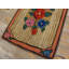 Wool Hooked Antique 1930s Small Scatter Size American Ivory Rug