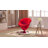 Tulip Modern Velvet Upholstered Metal Swivel Barrel Chair in Yellow-293186075
