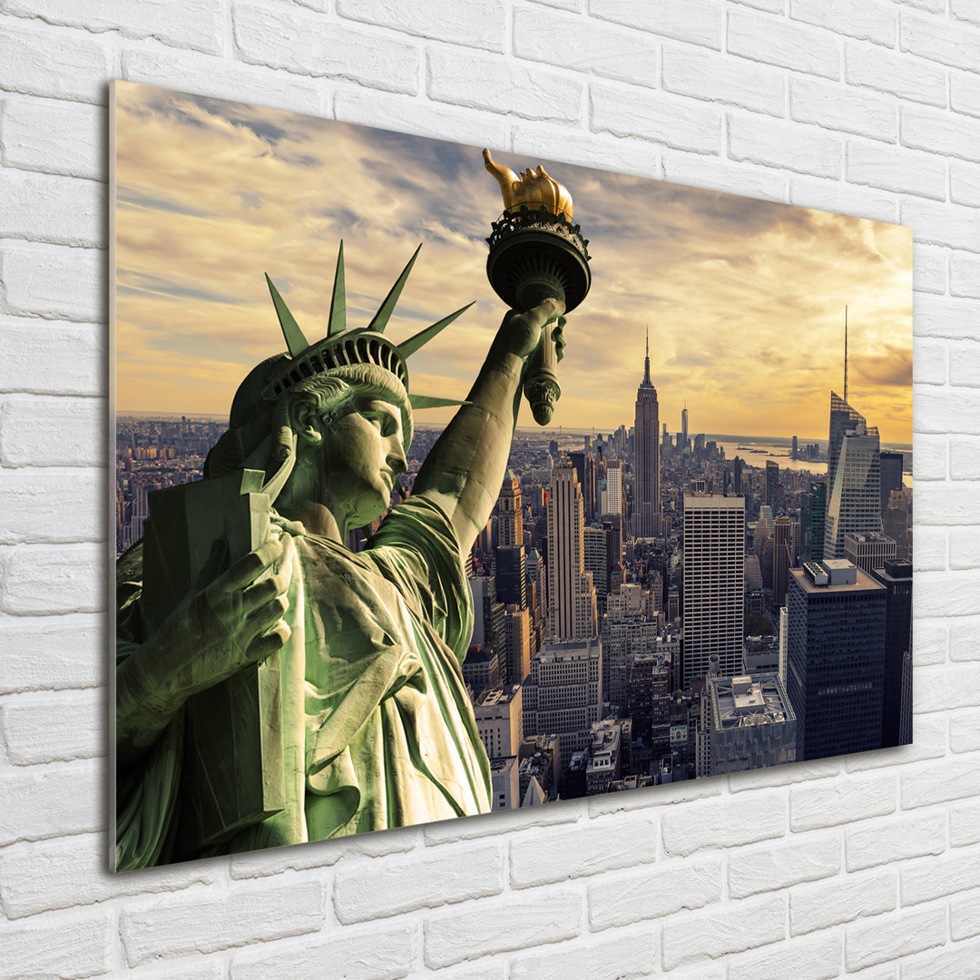 Glasbild Statue Of Liberty