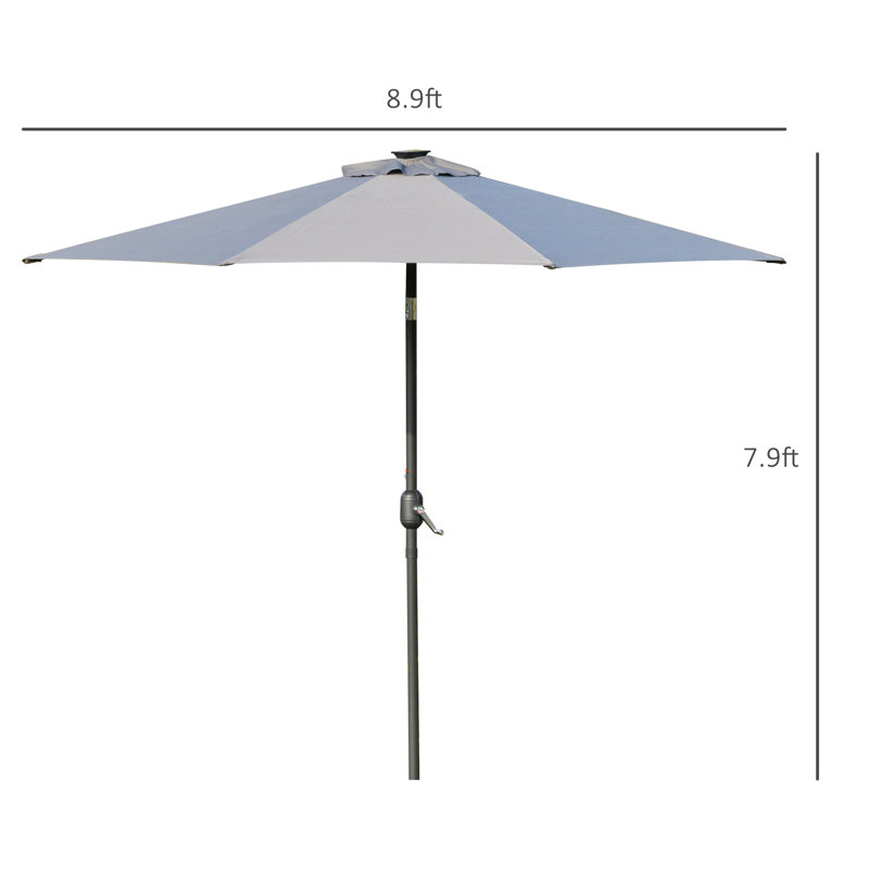 Parasol d'extérieur solaire 24 pi Arlmont & Co.