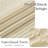  Sheer Linen Kitchen Curtains, Striped Print Farmhouse Decor Cafe Curtains, Boho Drapes with Rod Pocket for Living Room Bathroom, 2 Panels-59006795-59006797