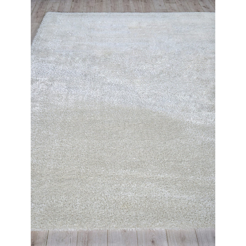 Luxe Shag Area Rug in Taupe, Rectangle 10' x 14', Taupe