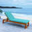 Faunce Outdoor Eucalyptus Wood Chaise Lounge , Cushion Included-1012308497-1020537007