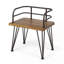 Chaise en bois et métal (ensemble de 2)