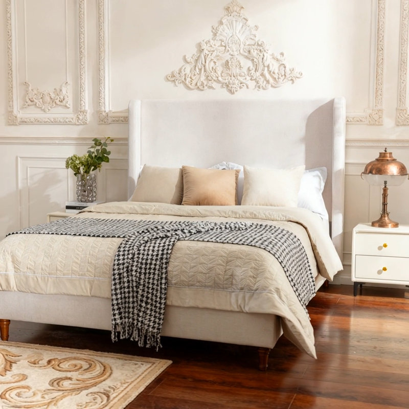 Grand lit tapissier Harper, Grand