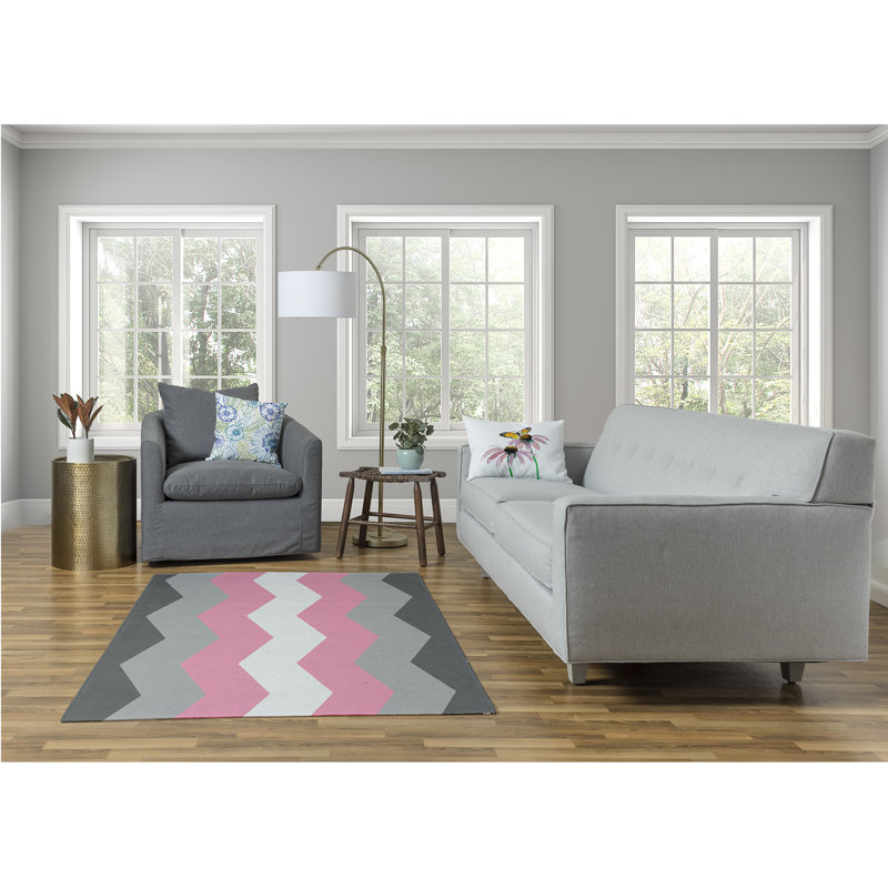 Cyna Chenille Chevron Indoor Rug, Rectangle 5' x 7'