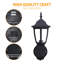 Dubik Satin Black Outdoor Wall Lantern