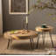 Arbre 16 po Table d'appoint ronde en bois naturel-1267141707