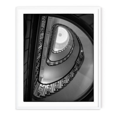 Spiral Stairs - Picture Frame Photograph on Paper