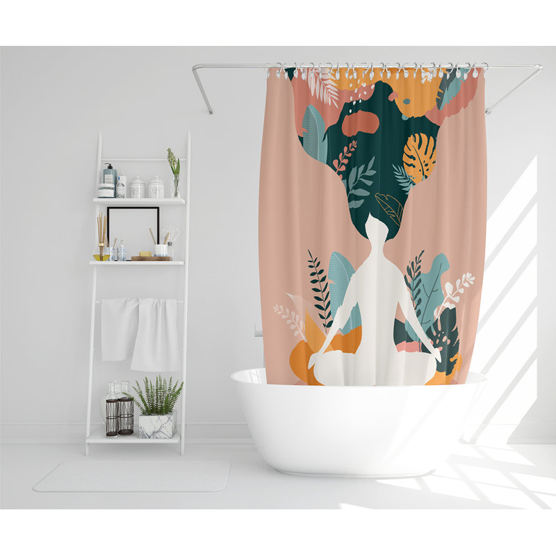 Ellamay 13 Piece Polyester Shower Curtain Set