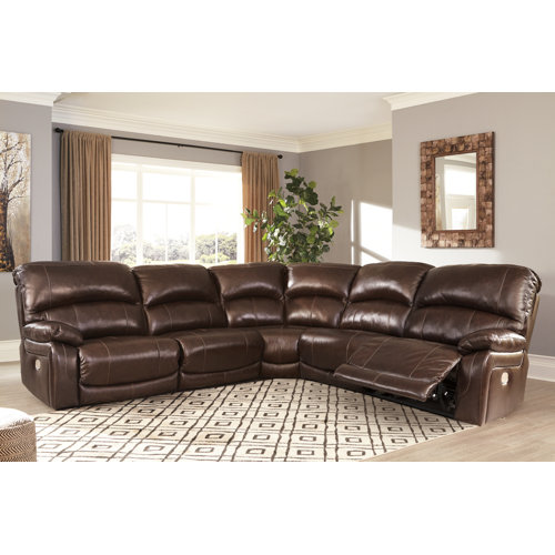 Signature Design by Ashley Hallstrung 5-Piece Power Reclining Sectional ...