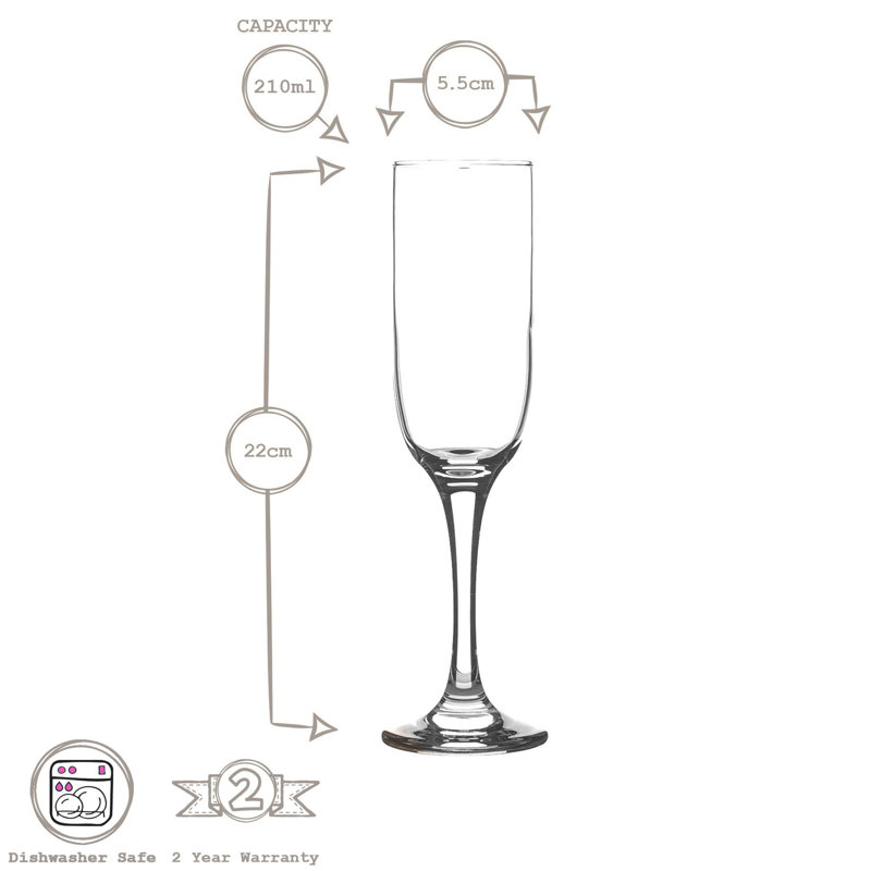 210ml Flute Set