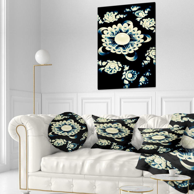 Coussin lombaire abstrait mandala floral