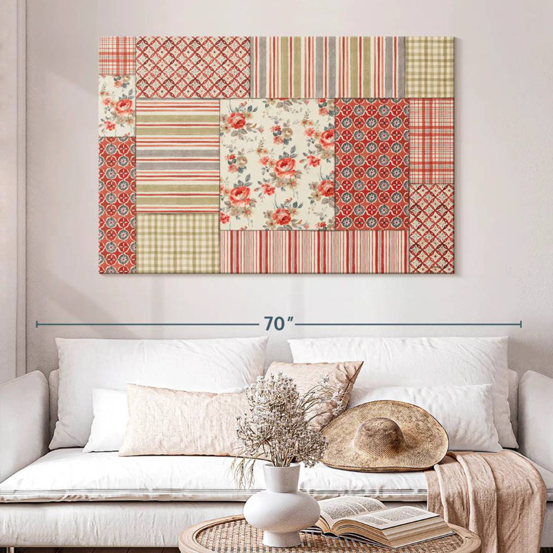 Kerner Farm Patchwork III, 34" H x 51" W