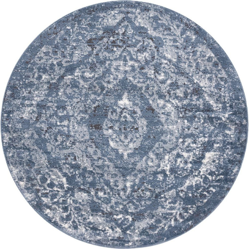 Moree Ikat Indoor Rug, Round 3'3"
