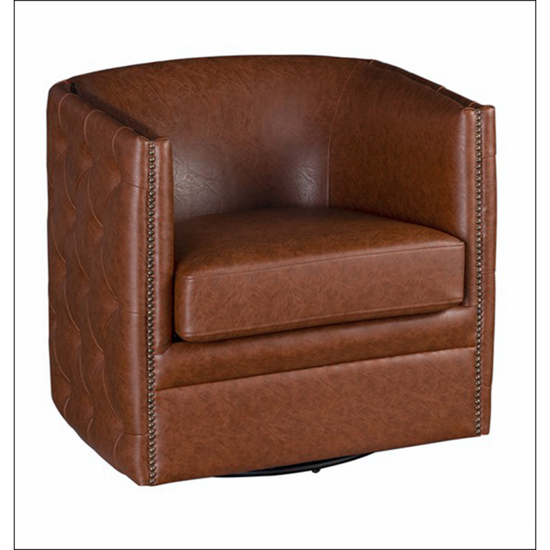 Fauteuil demi-tonneau capitonné Capstone