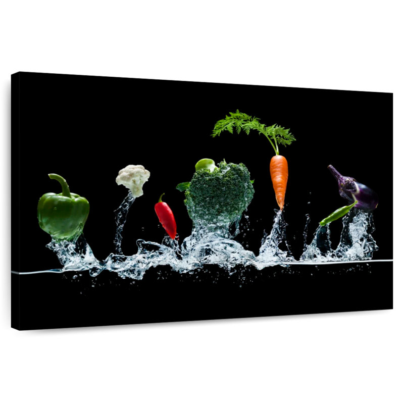 Yarlin Vegetables Splash, 30" H x 45" W