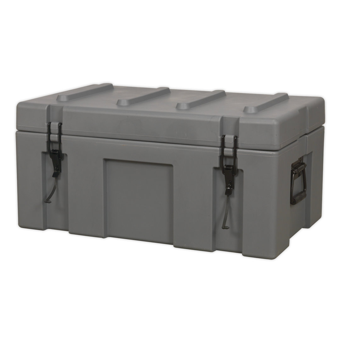 Symple Stuff Oceane 71cm W 62L Water Resistant Plastic Lockable Deck Box in Grey