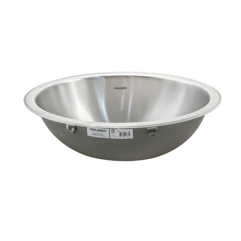 Houzer Club 16.75'' Metal Circular Bathroom Sink, No Overflow