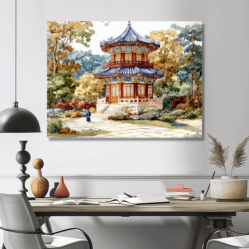 Impression sur métal traditionnelle japonaise, H 30 po x l 40 po