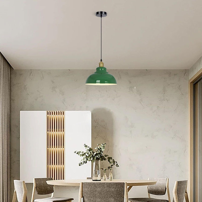 1 - Light Dome Pendant, Green