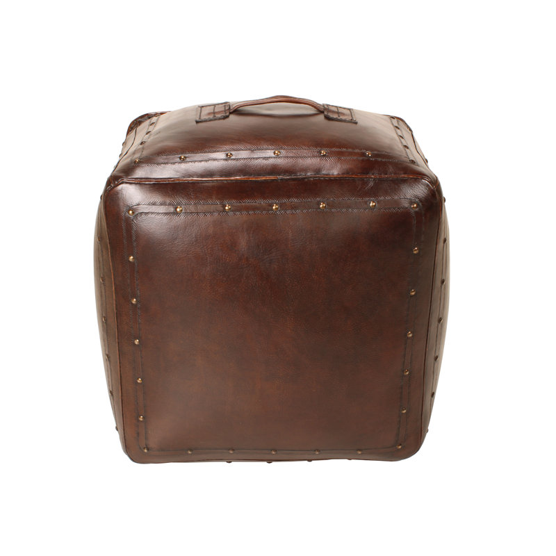 Jaboris Leather Ottoman