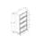 Glass Display Cabinet 4 Tier Glass Display Cabinet Storage Curio Cabinet With Flip Up Glass Doors, Collectors Showcase Toy Figure Organizers Rack, Bookcase For Living Room BRO-1645726678