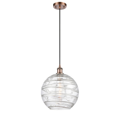Luminaire suspendu en forme de globe à 1 lumière Mott