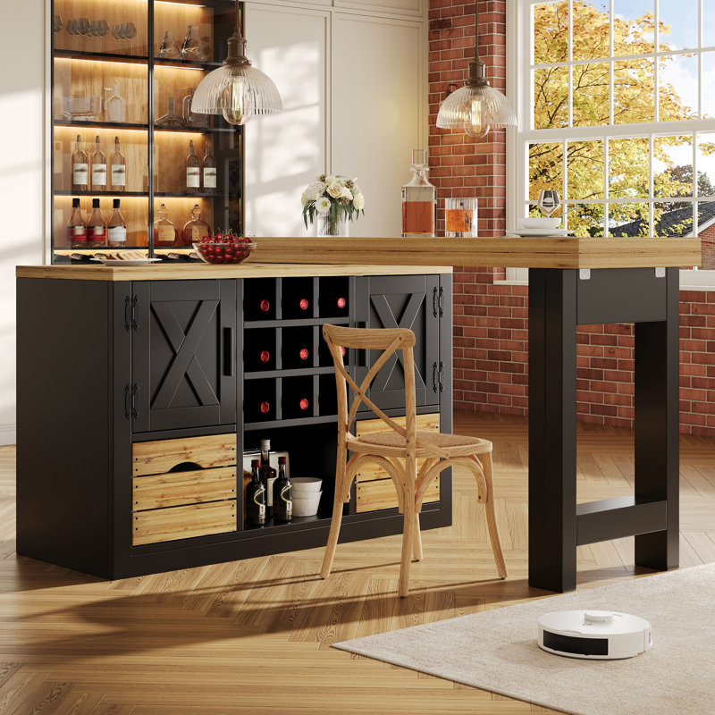 Kitchen Island, Black