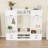 Multi-Functional Hall Tree with Storage Cabinets, Drawers and Hooks-663233754