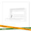 Lit escamotable simple avec tablettes, lit mural en métal au design pliable et peu encombrant