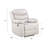 Beige Synthetic Leather Power Motion Recliner-637930035-637930036