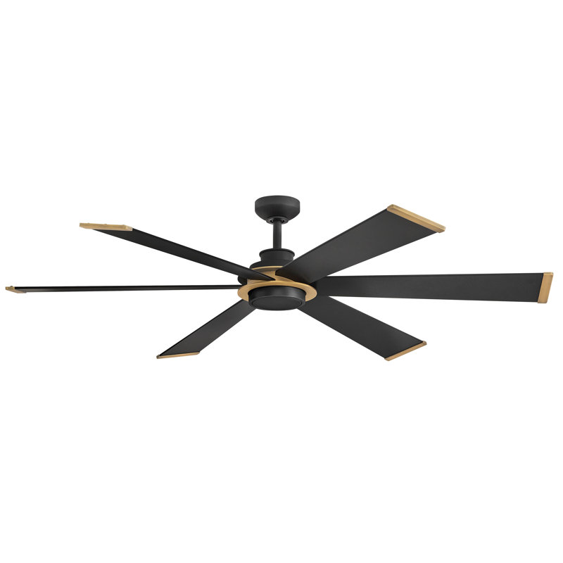 Hinkley Andros LED Ceiling Fan, Matte Black, Matte Black