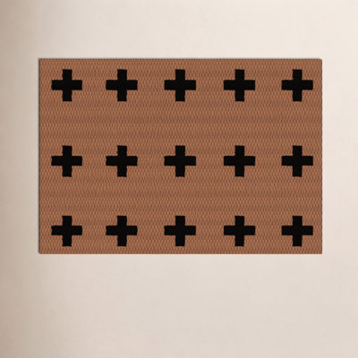 Neighburly Non-Slip Geometric Doormat