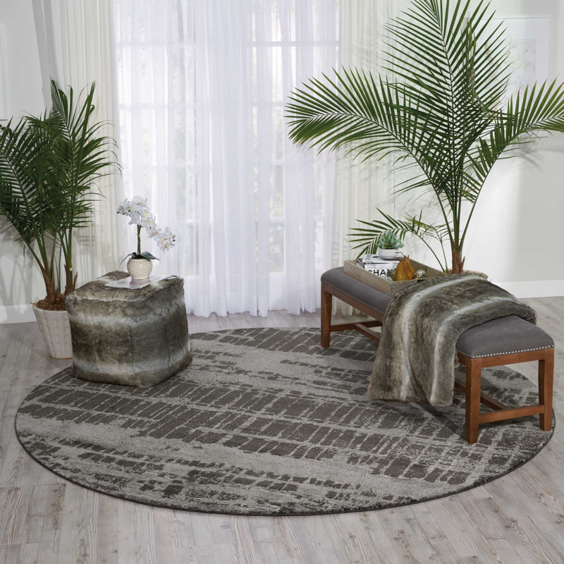 Tapis gris anthracite moderne Cannes
