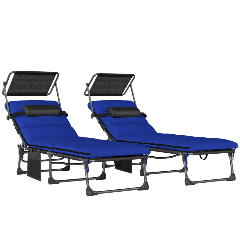 Outdoor Lounge Chair, Dark Blue